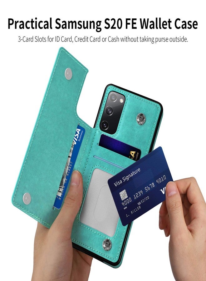 COOYA for Samsung Galaxy S20 FE 5G Case - Wallet Case with Card Holder, Premium PU Leather, Magnetic Closure, Protective Back Flip Phone Case - Image 3