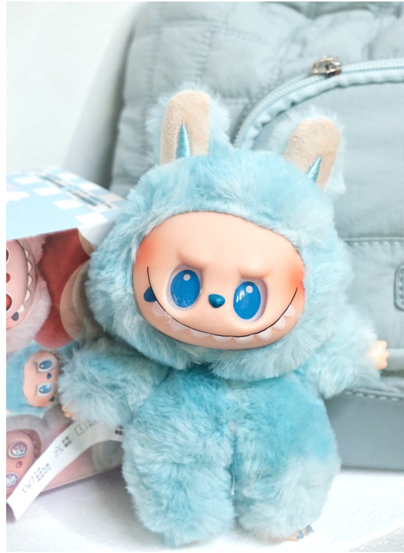 LABUBU - Labubu Pop Mart Plush Keychain – Hope Blue Gentle Pendant for Bags or Keys - Image 1