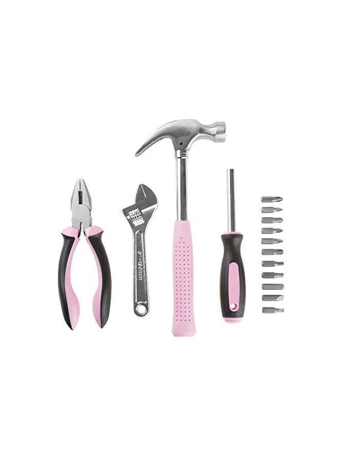 75 Ht2015 Hand Tools Pink Tool Set 15 Piece By Stalwart Set Includes – Hammer Wrench Screwdriver Pliers Tool Kit For The Home Office Or Car - pzsku/Z61085016F044133B7637Z/45/_/1704262076/7c056b22-bcb1-46ca-b9fc-109fd378c616