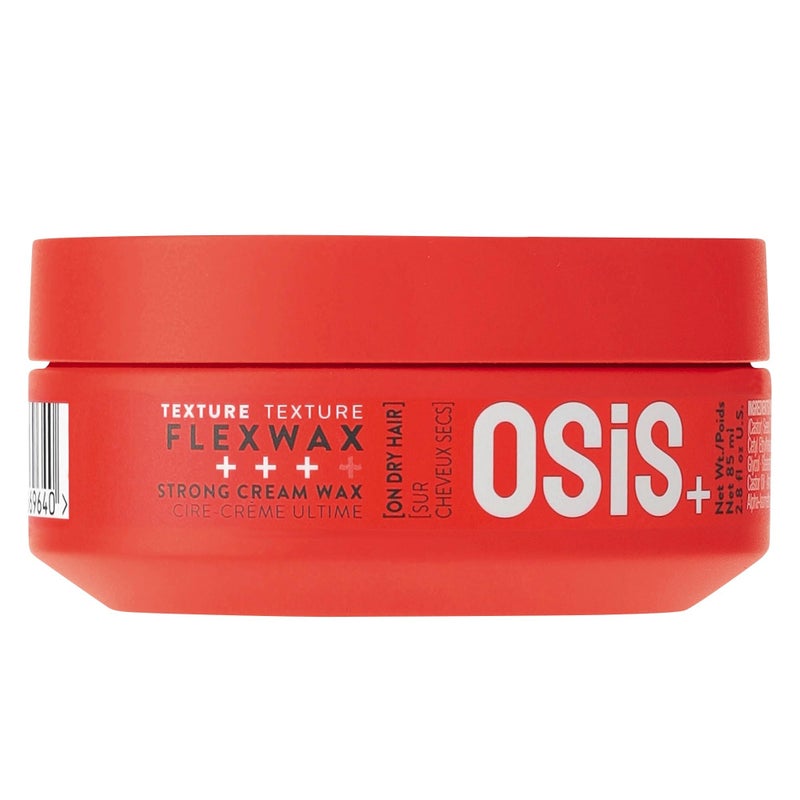 OSiS+ Flexwax – Ultra Strong Cream Wax, 2.8 oz – Long-lasting Hold for Creative Hair Styling – Moldable Texturizing Product for Wild Hair Styling and Shine – Washes Out Easily - Image 1