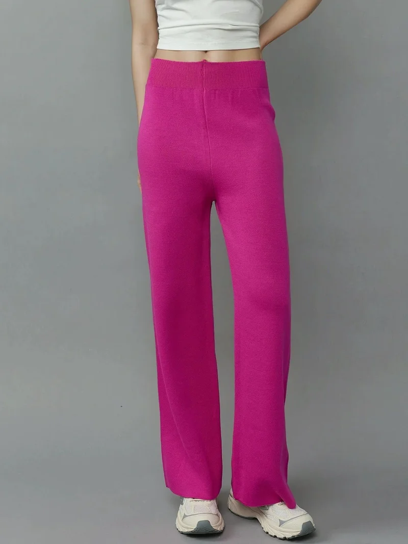 MY FASHION MY FASHION Textured Knit Pull-On Pants