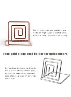 Y&D 18 Pcs Mini Place Card Holders Table Number Holders, Square Holder Used for Photos Food Signs Memos Weddings Restaurants Birthdays Suitable Party Decoration  - Image 2