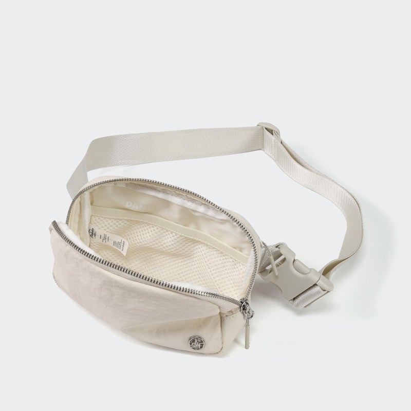 Pander Unisex Belt Bag Fanny Pack for Women with Adjustable Strap, Small Waist Pouch for Workout Running Traveling Hiking. (White Opal) - Image 5