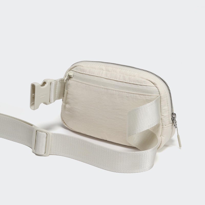 Pander Unisex Belt Bag Fanny Pack for Women with Adjustable Strap, Small Waist Pouch for Workout Running Traveling Hiking. (White Opal) - Image 4