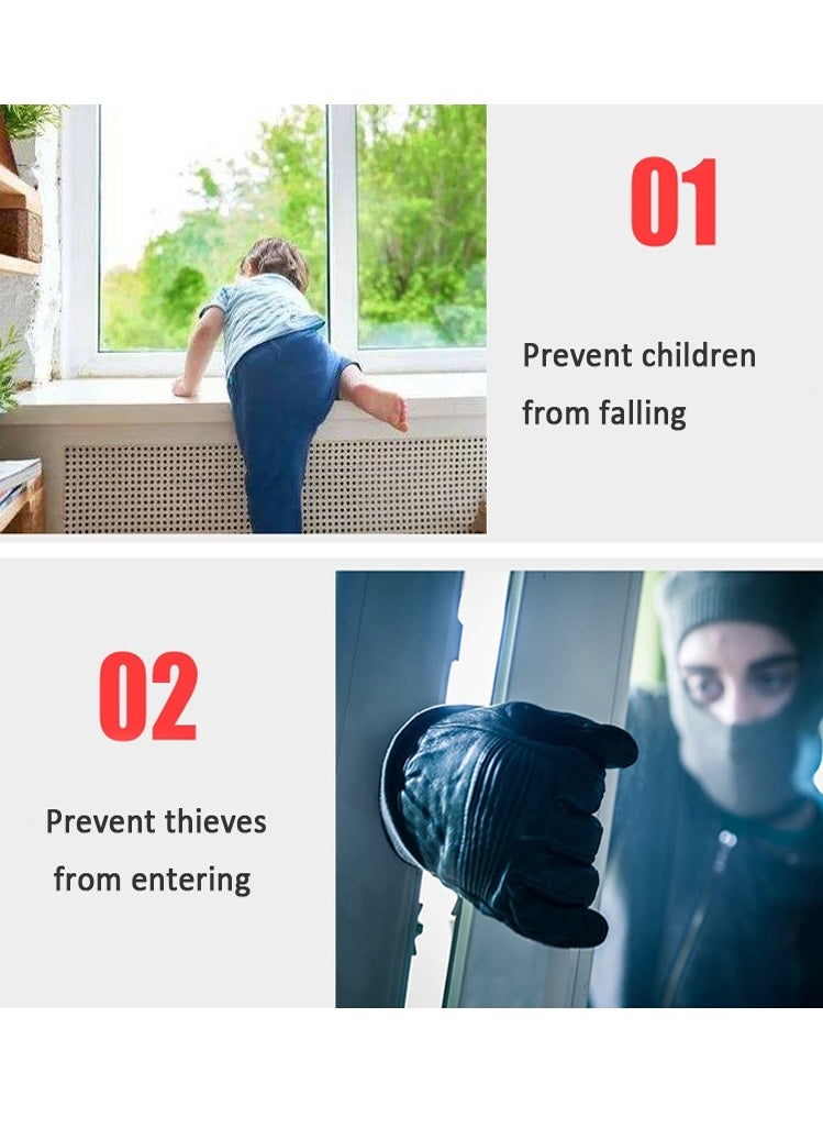 General Silver Child Protection Flat Key Safety Lock for Doors and Windows  - Image 5