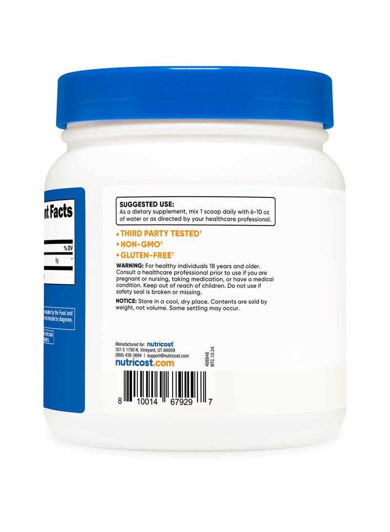 Nutricost L-Arginine 5G Per Serving, 100 Servings 500 G Per Container, Unflavored, Net Wt. 17.9 Oz(1.1 LB) (500 G) Dietary Supplement  - Image 4