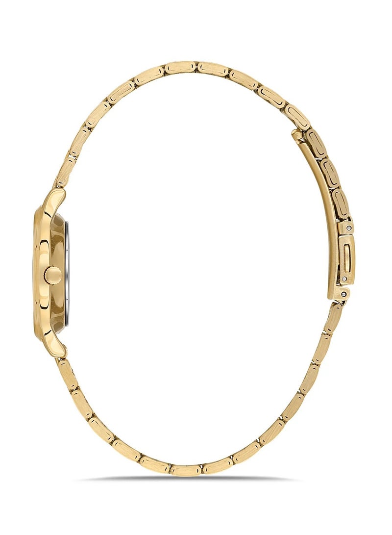 Omax Women's Gold Luxury Wrist Watch, Watches for Women, Stainless Watches, Stainless Band, Round Dial, Waterproof Watch, 1 Year Warranty - Image 2