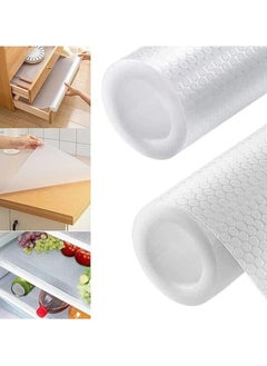 MahMir Shelf Liner for Kitchen Rolls Non-Adhesive Drawer Mats, Non-Slip Food Grade EVA Drawer Liner, Stain Proof Liner for Shelf, Refrigerator, Cupboard, and Desk  - Image 1
