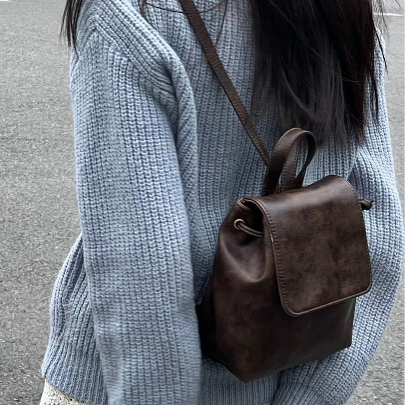 Vintage PU Shoulder Bag - Image 4