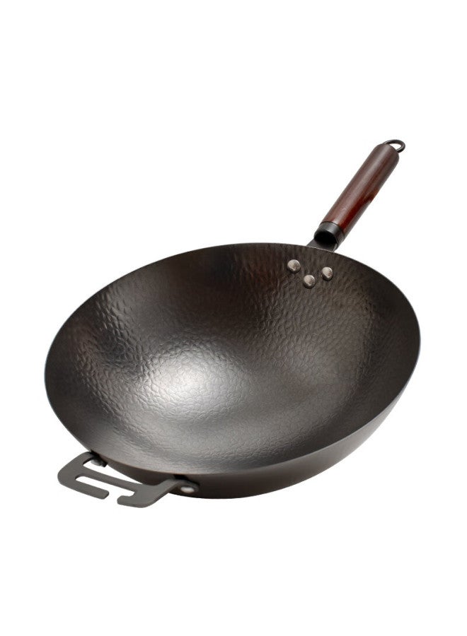 Jitiechui Zhangqiu Wok, Hand-forged Iron Wok, Non-stick, Suitable For Gas Stove, 32cm