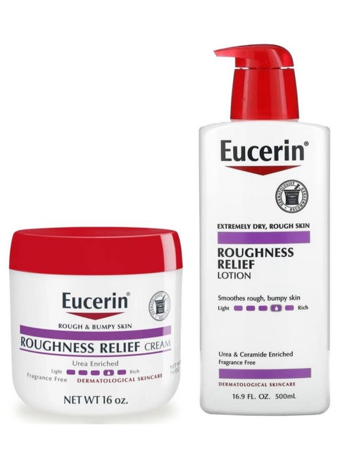 Eucerin UreaRepair Dry, Rough & Spotless Skin Care Kit (Lotion + Cream) with Urea