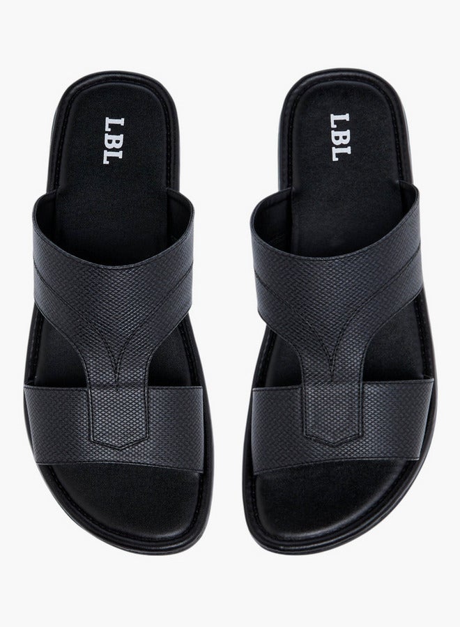 LBL by Shoexpress Men's Textured Slip-On Arabic Sandals Ramadan Collection - Image 2