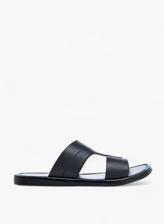 Men's Textured Slip-On Arabic Sandals