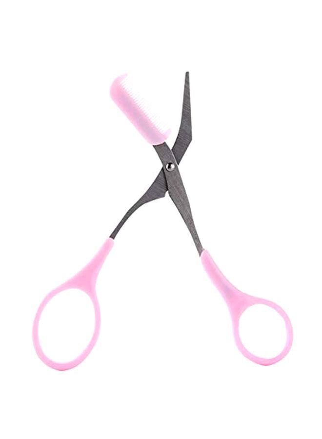 NIBEMINENT Eyelash Thinning Shears Silver/Pink