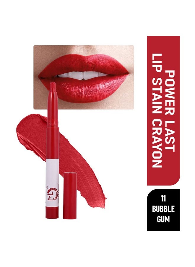 matt look Mattlook Power Last Lip Stain Crayon Lipstick|Rich Color|Non Transfer|Long Lasting|Waterproof|Super Stay|Luxurious Creamy Matte Finish|One Swipe Application- Bubble Gum (2G)  - Image 2