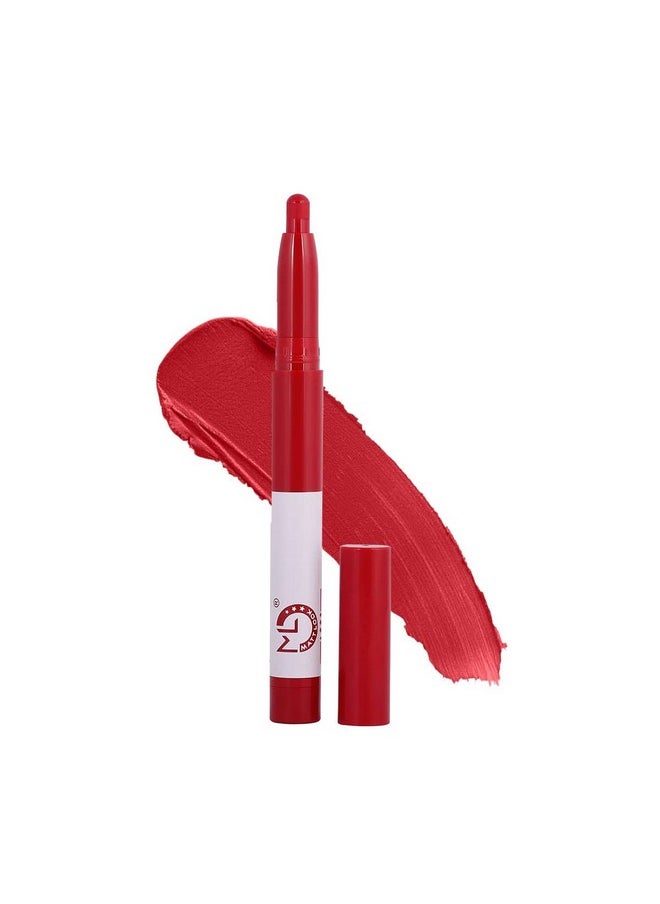 matt look Mattlook Power Last Lip Stain Crayon Lipstick|Rich Color|Non Transfer|Long Lasting|Waterproof|Super Stay|Luxurious Creamy Matte Finish|One Swipe Application- Bubble Gum (2G)  - Image 1