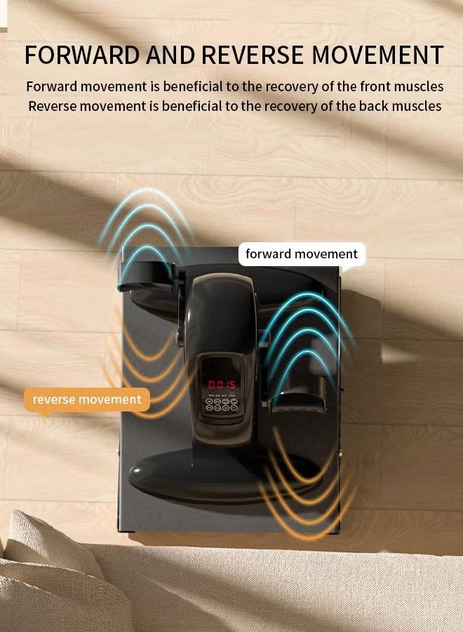 XiuWoo Mini Under Desk Exercise Bike Pedal Exerciser, Motorized Setting Bike Pedal Exerciser Leg/Arm Cycle for Senior, Physical Therapy, with 10 Adjustable Speed, LCD Display - Image 5