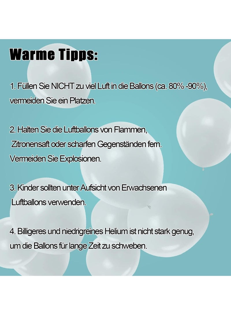 Generic 100 PCS Cream White Balloons – Medium Size Latex Balloons for Party, Wedding & Event Decoration – Suitable for Air or Helium - Image 5