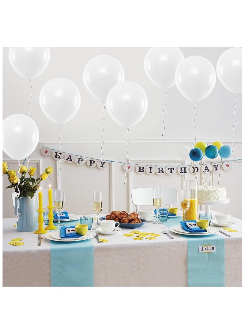 Generic 100 PCS Cream White Balloons – Medium Size Latex Balloons for Party, Wedding & Event Decoration – Suitable for Air or Helium - Image 2