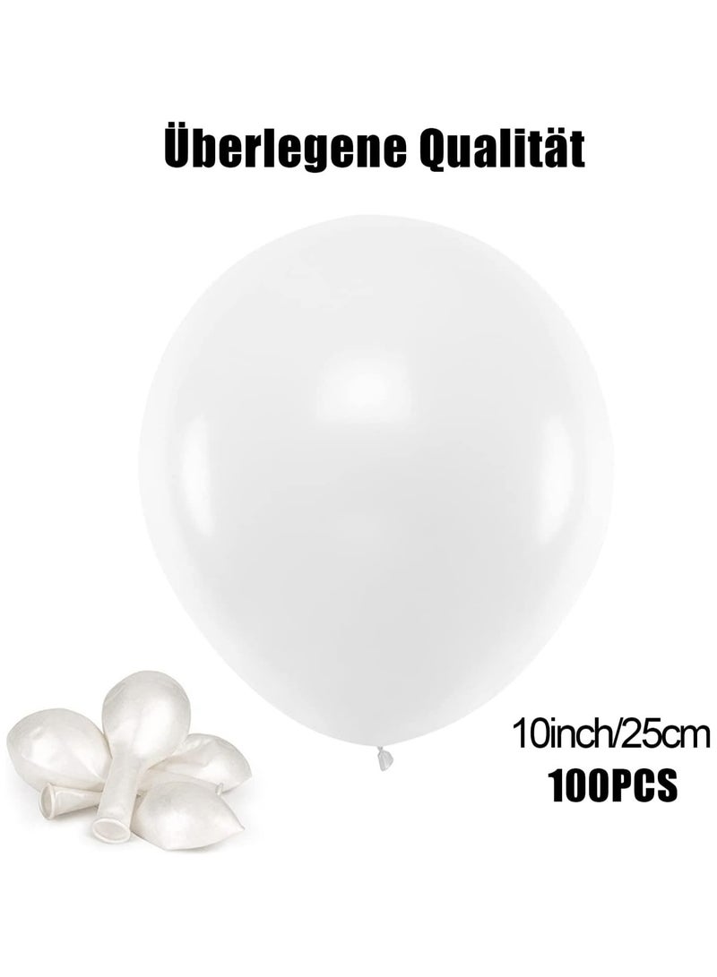 Generic 100 PCS Cream White Balloons – Medium Size Latex Balloons for Party, Wedding & Event Decoration – Suitable for Air or Helium - Image 3