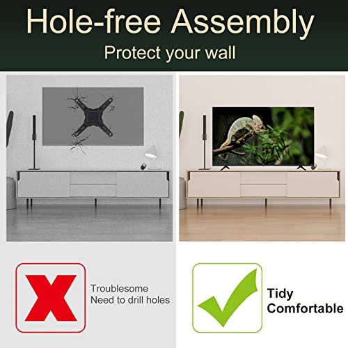 Dinghosen TV Stand for Hisense TV Stand Legs, Check Fit, for Specific TV Bottom Ports. Fits Select Hisense Models. Confirm Description Picture Before Buying - Avoid Mismatch. - Image 5