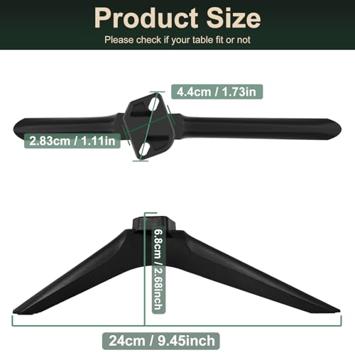 Dinghosen TV Stand for Hisense TV Stand Legs, Check Fit, for Specific TV Bottom Ports. Fits Select Hisense Models. Confirm Description Picture Before Buying - Avoid Mismatch. - Image 3