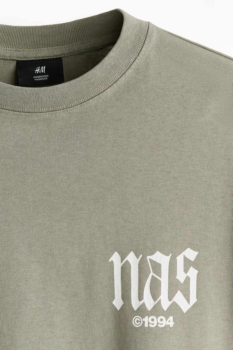 H&M  Oversized Fit T-shirt for Men | Best Price UAE