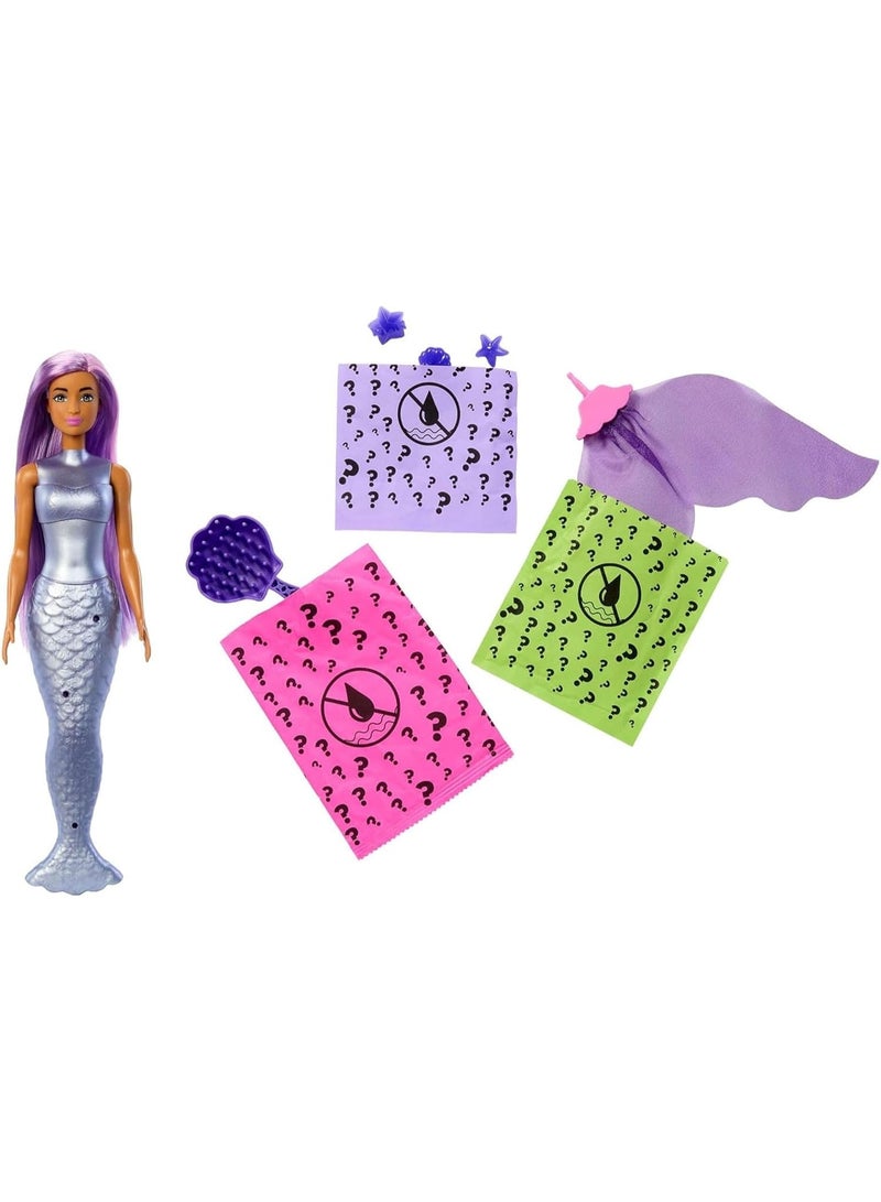 Barbie JFV58 Colour Reveal Mermaid, 3 Surprise Bags, 4 Accessories, Colour Changing, Various Models - Image 2