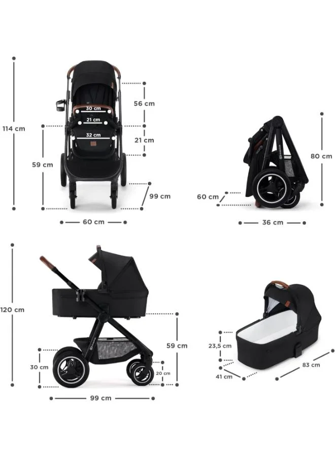 كيندركرافت Everyday 2 - In - 1 Travel System - Black