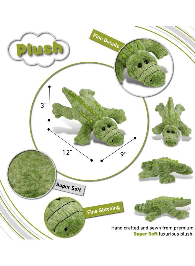 Puzzled Super Soft Small Alligator Plush, 11.5" - Image 3