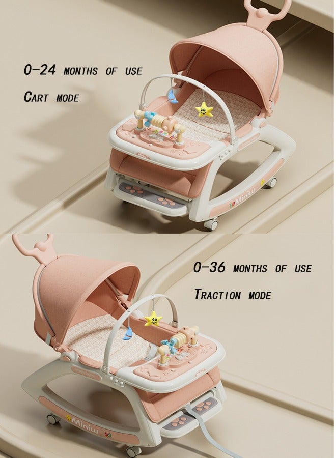 LO.BABY.VE 3 in 1 Baby Rocking Chair for Kids，Baby Rocker Rider Toy for Kids with Food Tray, Baby Dining Rocking Chair - Image 4