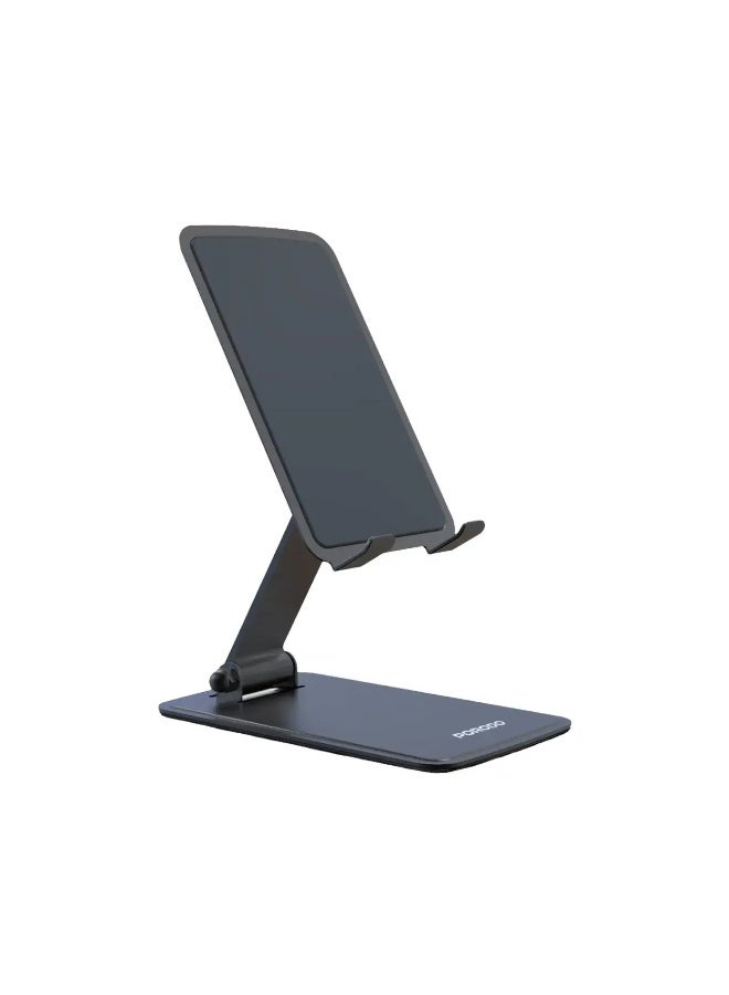 porodo Foldable Desktop Stand with Anti-Slip Base, 360° Rotation, Adjustable Viewing Angle, Supports 4.7–13” Devices, Horizontal & Vertical Use, Portable, Universal - Image 1