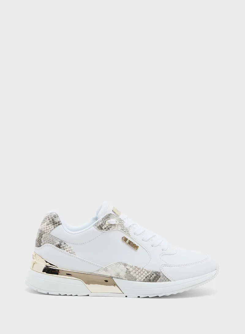 جس Lace Up Low Top Sneakers