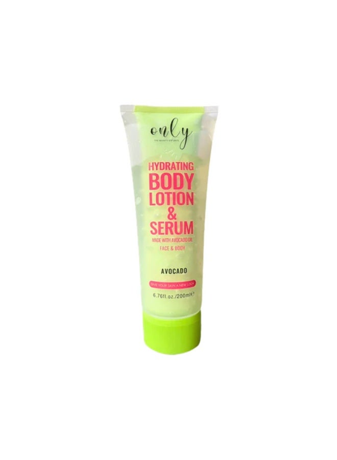 ONLY Hydrating Body Lotion & Serum Made With Avocado Oil For Face & Body 200ml