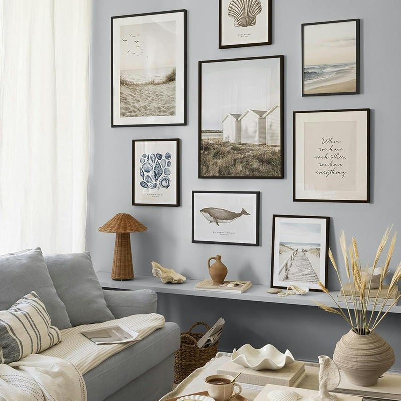 مجموعة من 3 أطر صور VUVUZULA، مقاس A2، خشب أبيض، مقاس 30 × 30 سم، إطار مصنوع من MDF، مناسب للشهادات - Image 2