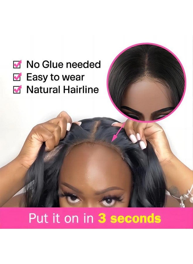 ISEE Hair Glueless Wear And Go Wigs For Beginners Lace Front Wigs For Black Women Human Hair Short Straight Bob Human Hair Wigs Lace Pre Cut Wig 10 Inch - Image 5