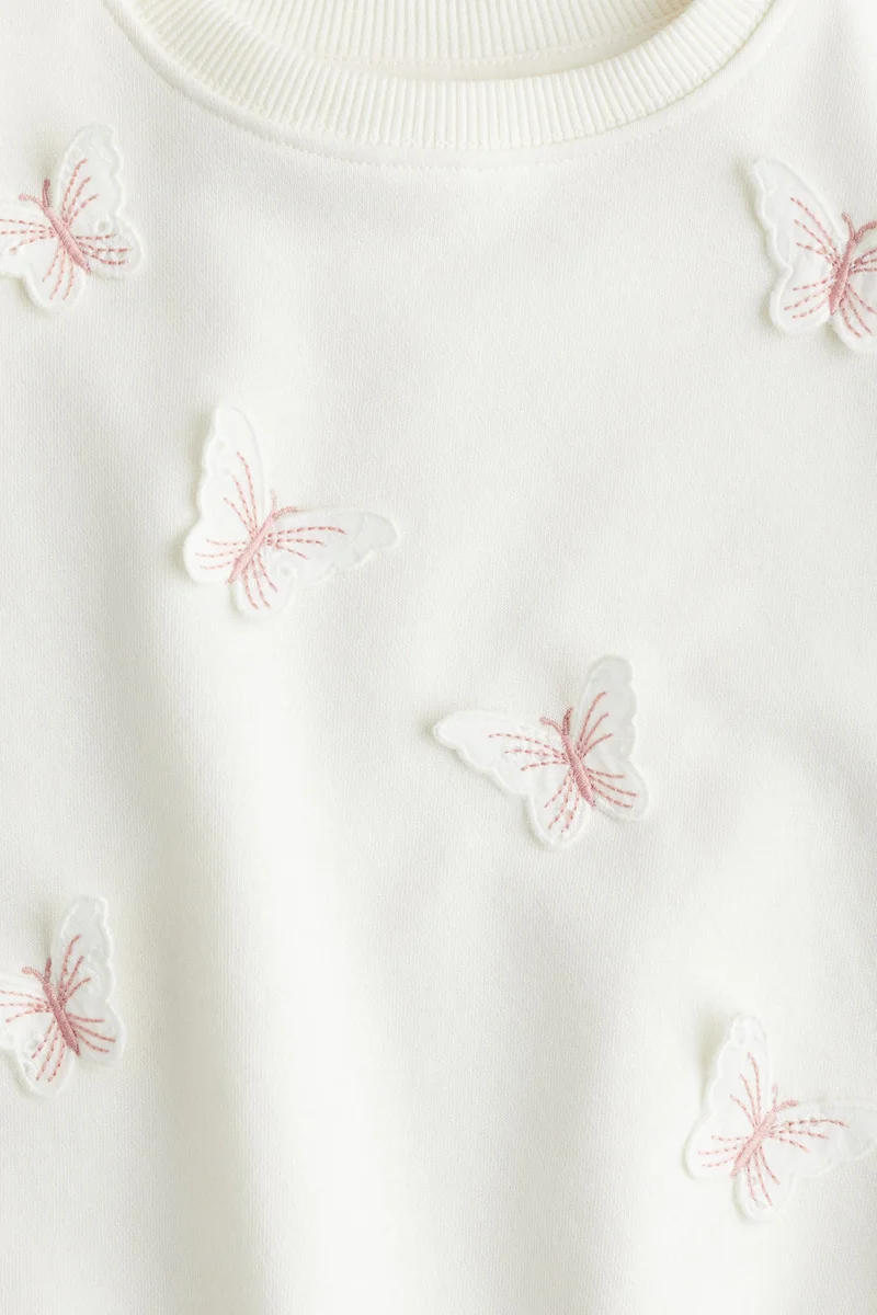 اتش اند ام Motif-detail sweatshirt