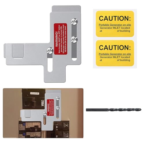 Natupal Generator Interlock Kit Compatible with Murray or Siemens 150 amp or 200 amp Panels, 7/8-1 1/4 Inch Spacing Between Main and Branch Breaker. for Emergency in Snowstorm Thunderstorm Weather - Image 1