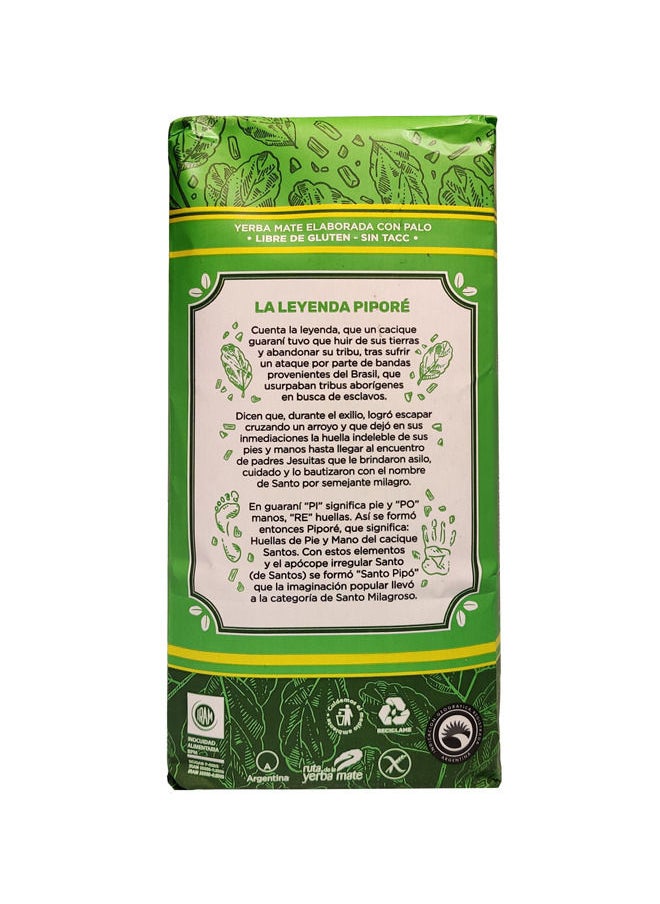 Pipore Yerba Mate Pipore Suave 500 grams Packet Organic Original Hot and Cold Tea Gluten Free Gives Energy Improves Strength Immune System Unique Flavour  - Image 3