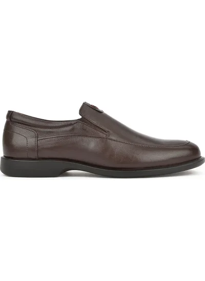 زيا , Men's Genuine Leather Shoes 13192 16785 Brown