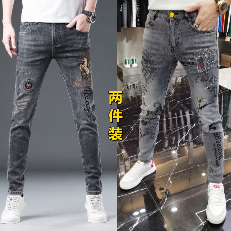 Unisex Casual Daily Denim Jeans - Image 2