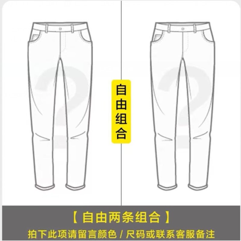 Unisex Casual Daily Denim Jeans - Image 3