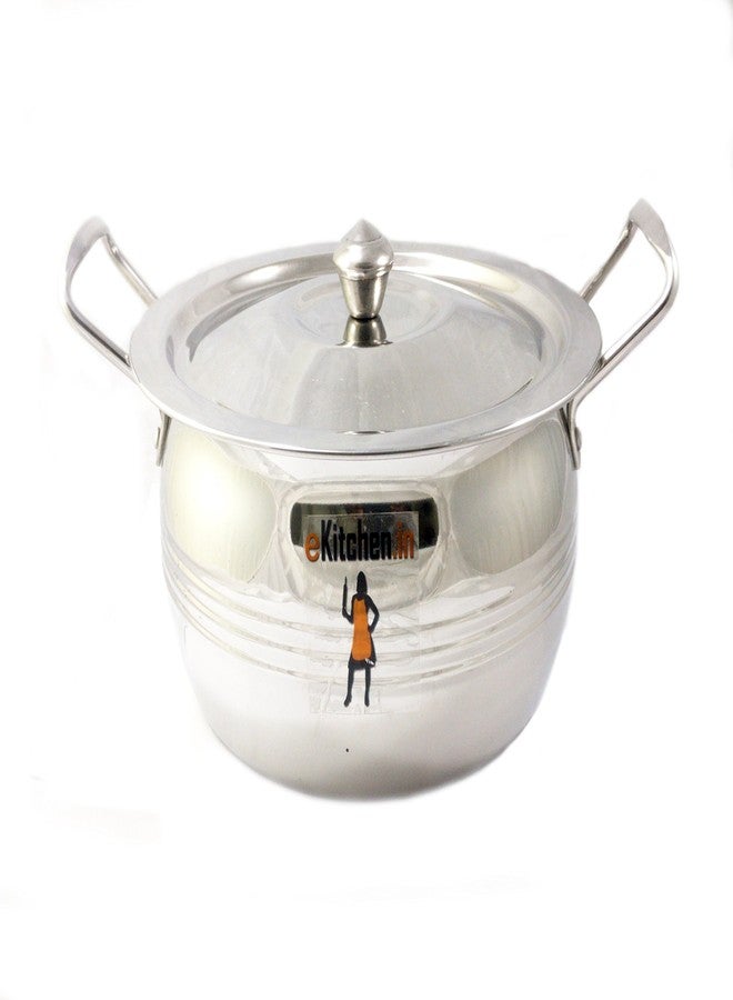 eKitchen Stainless Steel Cook and Serve Set with Lid (4 Pcs Set) - No : 1 - Image 2