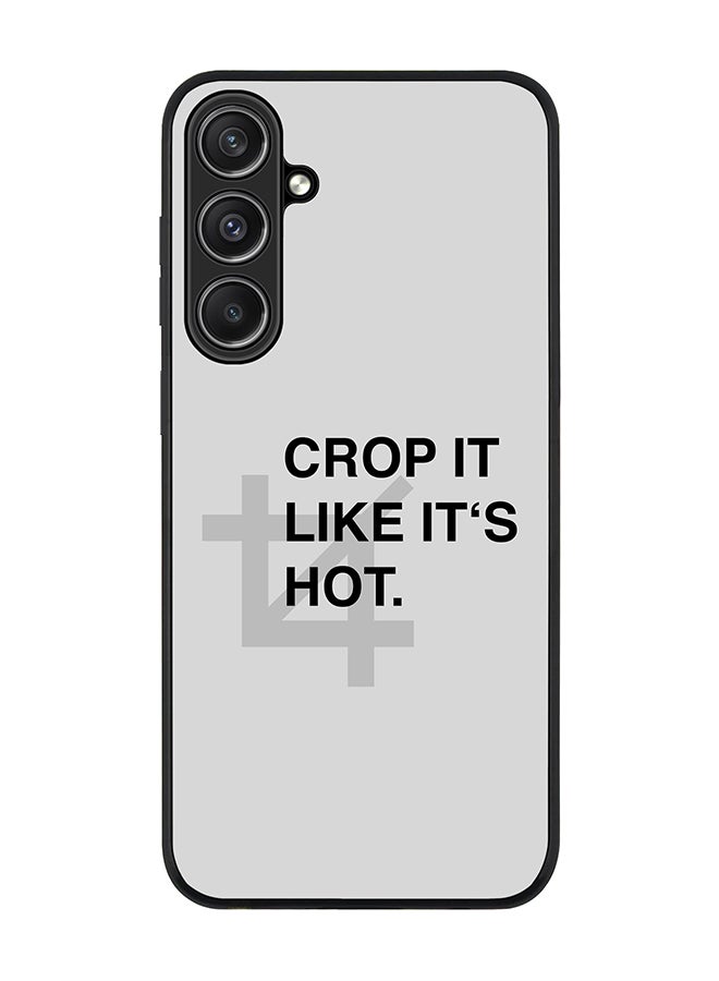 Stylizedd Rugged Black Edge case for Samsung Galaxy S23 FE, Custom Slim fit Flexible Anti Drop Thin Phone Case Cover - Crop It  - Image 1