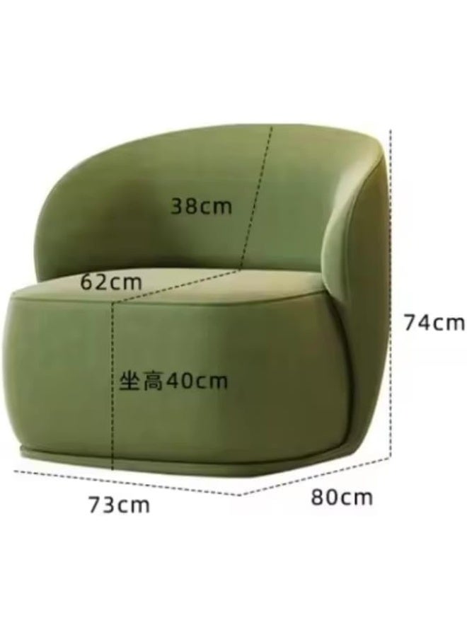 Cozy Homes Modern Curved Accent Chair in Gray - Image 2