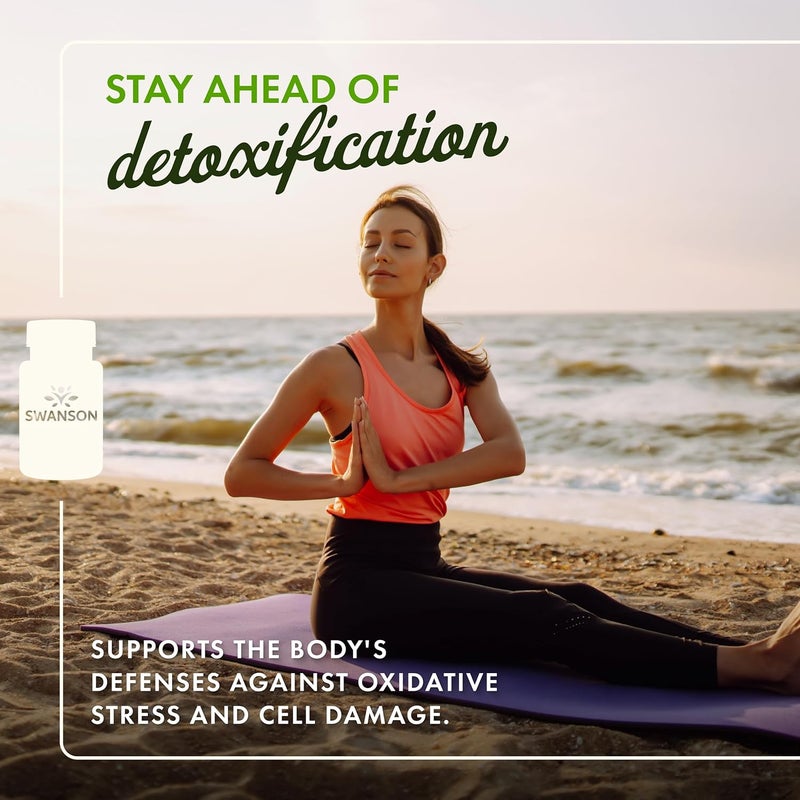 Swanson Sulforaphane  Broccoli Sprout Extract Supporting Cellular GI Tract and Liver Health  Natural Supplement Standardized to 04 Sulforaphane  60 Veggie Capsules 400mcg Each - Image 2