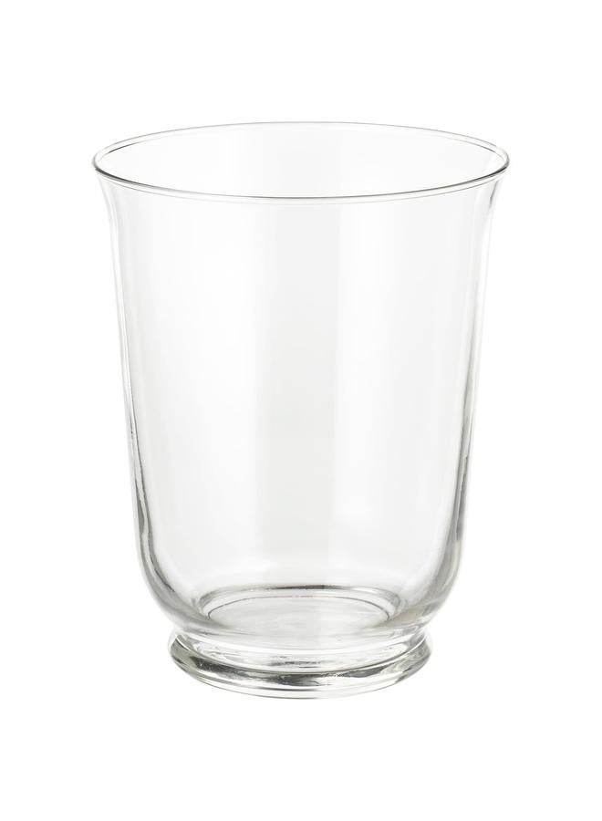 زبون مزهرية/فانوس، زجاج شفاف، 18 سم - Image 1