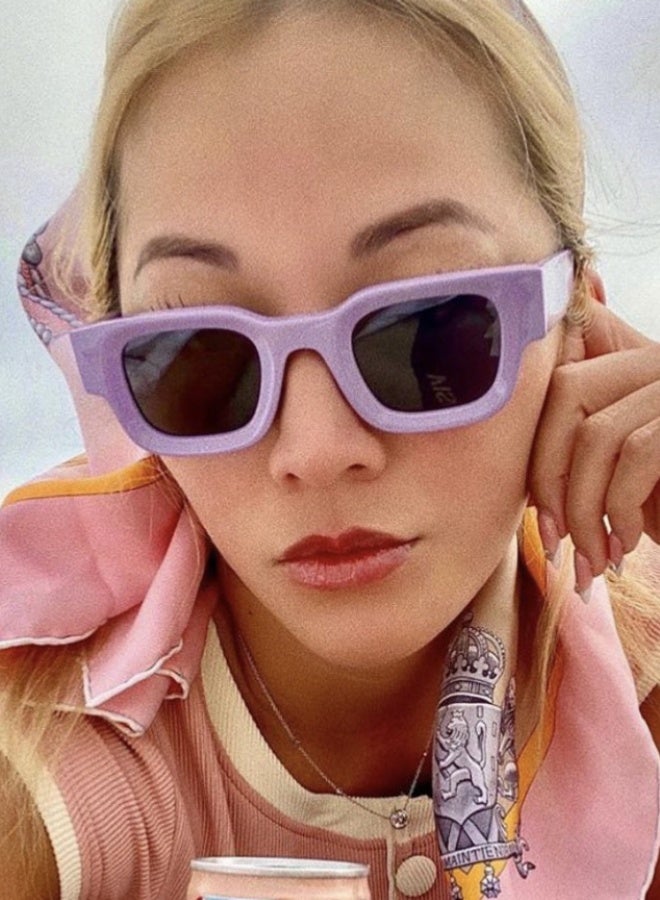 Square concave sunglasses new fashion trend sunglasses retro European and American sunglasses - Image 5