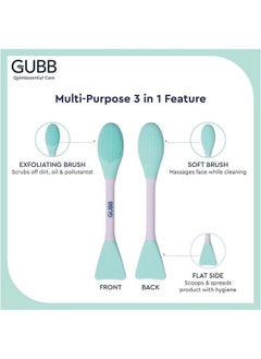 GUBB Silicon Face Cleansing Brush Made With Ultra Hygienic Soft Silicone Soft & Thin Bristles For Gentle Exfoliation Multipurpose Silicone Brush  - Image 5