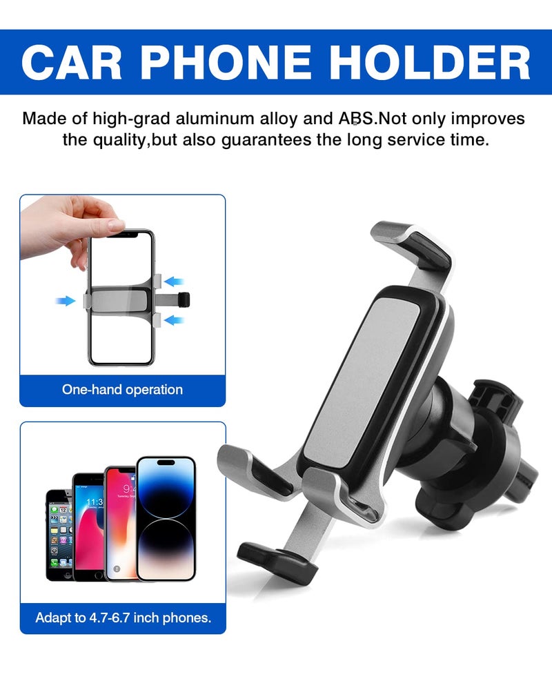 Autorder Car Phone Holder for Toyota Corolla 2019-2025/Corolla Cross 2022-2025 Accessories Air Vent Screen Fixed Clip 360° Rotation Cell Phone Mount Hands-Free with 2 Installation Methods(8 Inch) - Image 5